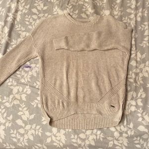 Holister California Medium Beige Sweater For Girls